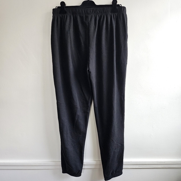 New Lacoste Men's Cotton Fleece Lounge Black Joggers Sweatpants NWT Large - Picture 13 of 16